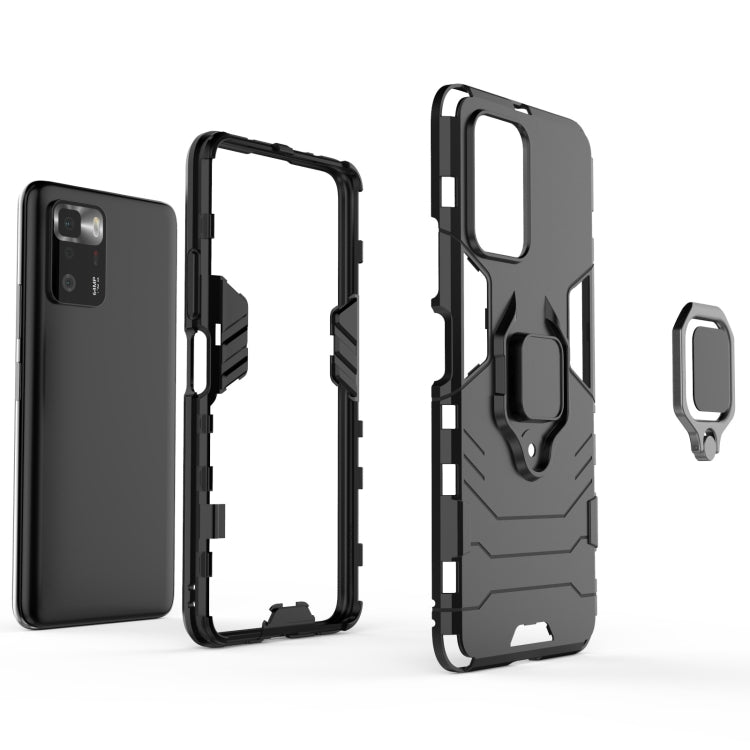 For Xiaomi Redmi Note 10 Pro 5G Shockproof PC + TPU Protective Case with Magnetic Ring Holder(Red) - Xiaomi Cases by buy2fix | Online Shopping UK | buy2fix