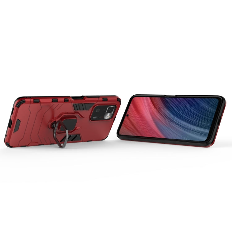 For Xiaomi Redmi Note 10 Pro 5G Shockproof PC + TPU Protective Case with Magnetic Ring Holder(Red) - Xiaomi Cases by buy2fix | Online Shopping UK | buy2fix