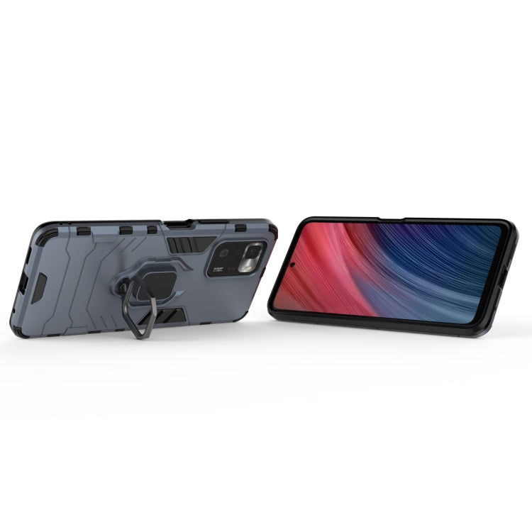 For Xiaomi Redmi Note 10 Pro 5G Shockproof PC + TPU Protective Case with Magnetic Ring Holder(Navy Blue) - Xiaomi Cases by buy2fix | Online Shopping UK | buy2fix