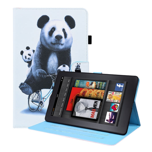 For Amazon Kindle Paperwhite 4 / 3 / 2 / 1 Animal Pattern Horizontal Flip Leather Case with Holder & Card Slots & Photo Frame & Sleep / Wake-up Function(Cycling Panda) - Amazon by buy2fix | Online Shopping UK | buy2fix