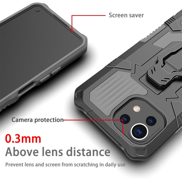 For Xiaomi Mi 11 Lite Armor Warrior Shockproof PC + TPU Protective Case(Grey) - Xiaomi Cases by buy2fix | Online Shopping UK | buy2fix