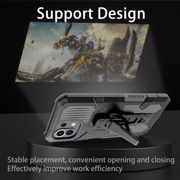 For Xiaomi Mi 11 Lite Armor Warrior Shockproof PC + TPU Protective Case(Grey) - Xiaomi Cases by buy2fix | Online Shopping UK | buy2fix