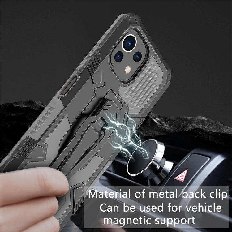 For Xiaomi Mi 11 Lite Armor Warrior Shockproof PC + TPU Protective Case(Grey) - Xiaomi Cases by buy2fix | Online Shopping UK | buy2fix