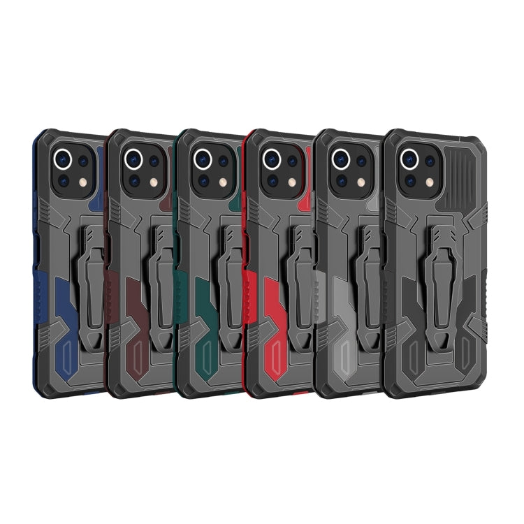 For Xiaomi Mi 11 Lite Armor Warrior Shockproof PC + TPU Protective Case(Grey) - Xiaomi Cases by buy2fix | Online Shopping UK | buy2fix