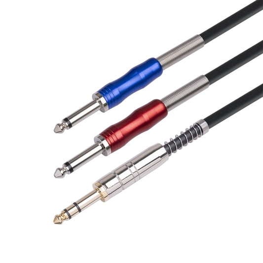 BLS0201-18 Stereo 6.35mm Male to Dual Mono 6.35mm Audio Cable, Length:1.8m by buy2fix