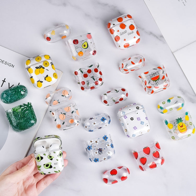 Bronzing Fruit Pattern PC Earphone Hard Protective Case For AirPods 1 / 2(F03) - For AirPods 1/2 by buy2fix | Online Shopping UK | buy2fix