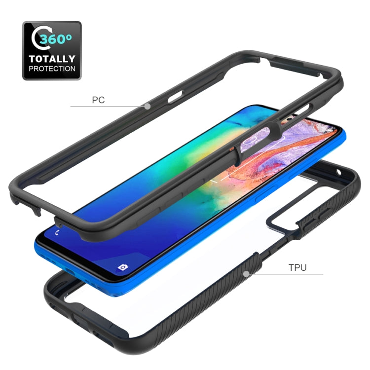 For TCL 20s Starry Sky Solid Color Series Shockproof PC + TPU Case(Black) - TCL by buy2fix | Online Shopping UK | buy2fix