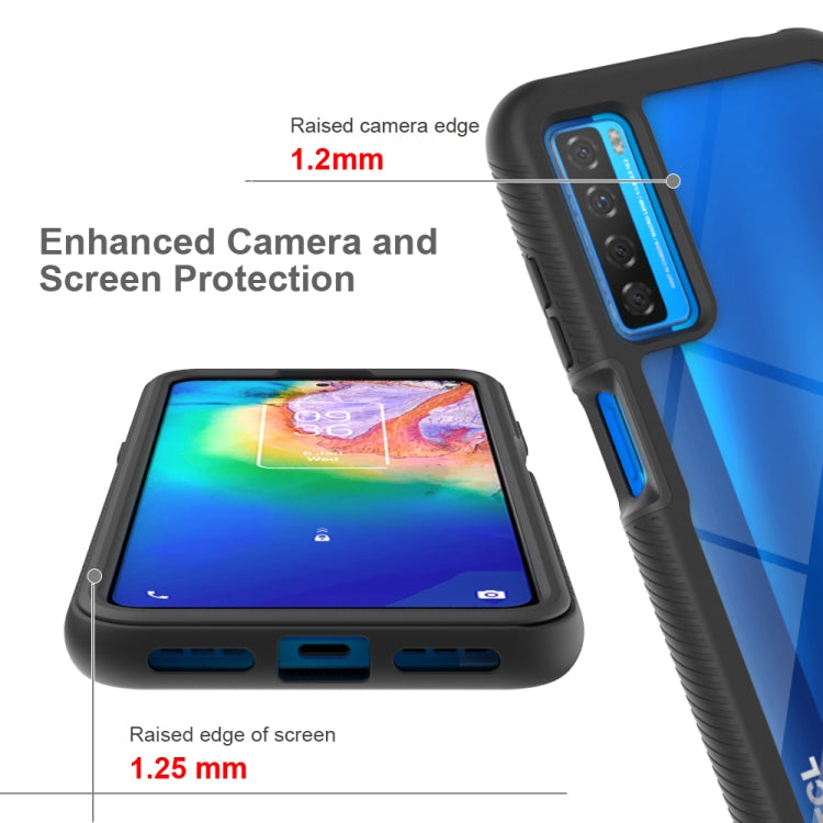 For TCL 20s Starry Sky Solid Color Series Shockproof PC + TPU Case(Black) - TCL by buy2fix | Online Shopping UK | buy2fix