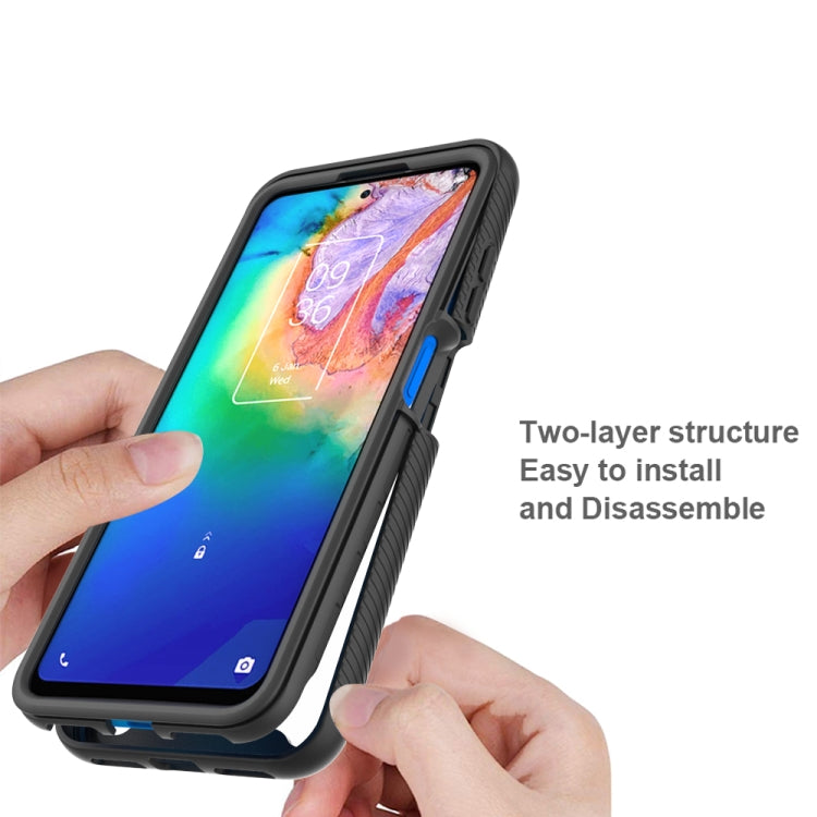 For TCL 20s Starry Sky Solid Color Series Shockproof PC + TPU Case(Black) - TCL by buy2fix | Online Shopping UK | buy2fix