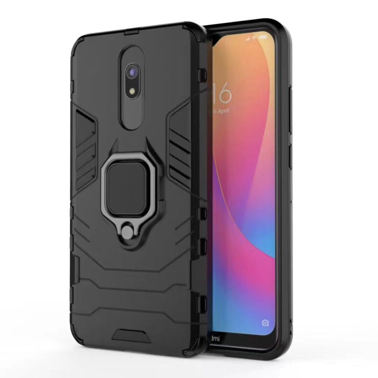 For Xiaomi Redmi 8 / 8A Shockproof PC + TPU Case with Magnetic Ring Holder(Black) - Xiaomi Cases by buy2fix | Online Shopping UK | buy2fix