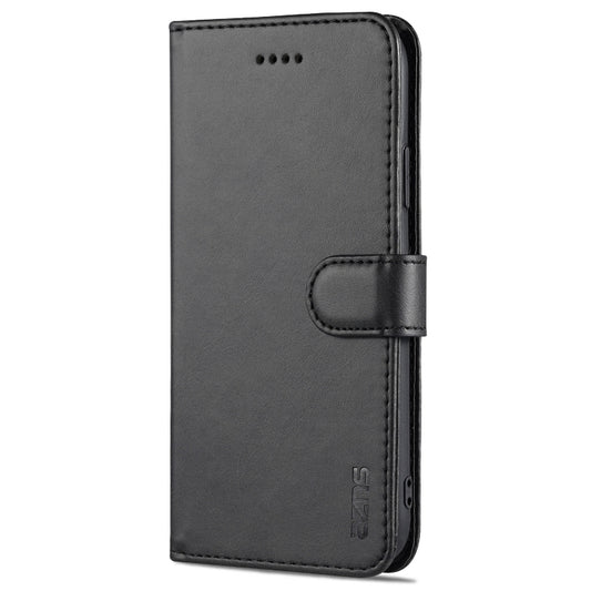 For iPhone 11 AZNS Skin Feel Calf Texture Horizontal Flip Leather Case with Card Slots & Holder & Wallet (Black) by AZNS