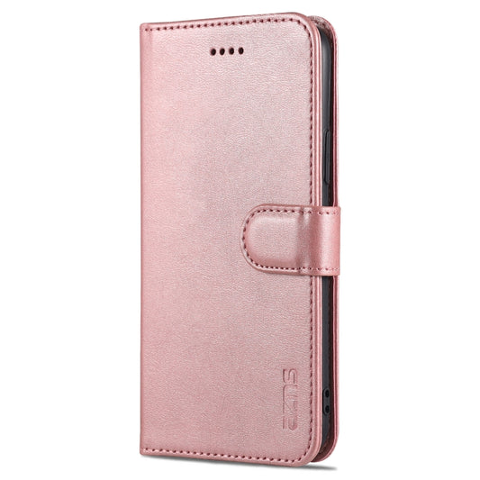 For iPhone 11 Pro Max AZNS Skin Feel Calf Texture Horizontal Flip Leather Case with Card Slots & Holder & Wallet (Rose Gold) by AZNS