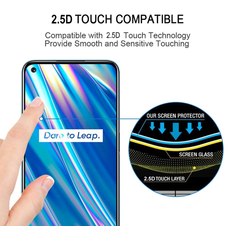 For OPPO Realme Q3 5G / Q3i 5G Full Glue Full Cover Screen Protector Tempered Glass Film - Realme Tempered Glass by buy2fix | Online Shopping UK | buy2fix