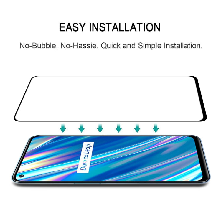 For OPPO Realme Q3 5G / Q3i 5G Full Glue Full Cover Screen Protector Tempered Glass Film - Realme Tempered Glass by buy2fix | Online Shopping UK | buy2fix