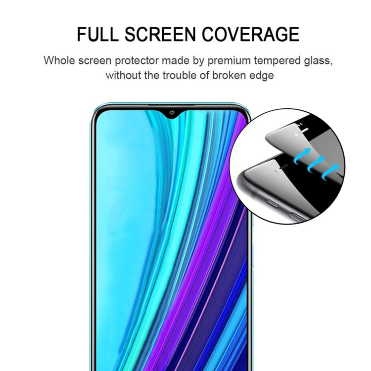 For OPPO Realme Narzo 30A / Narzo 20A / Narzo 20 Full Glue Full Cover Screen Protector Tempered Glass Film - Realme Tempered Glass by buy2fix | Online Shopping UK | buy2fix