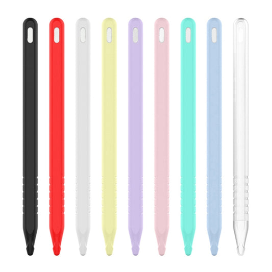 3 in 1 Pure Color Silicone Stylus Pen Protective Case Set for Apple Pencil 2(White) by buy2fix