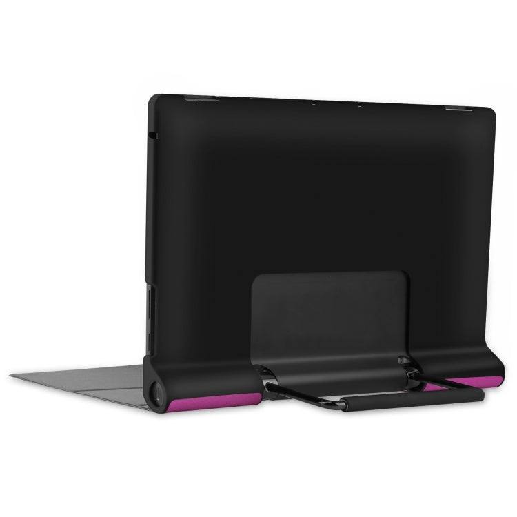 For Lenovo Yoga Pad Pro 13 inch YF K606F Custer Texture Horizontal Flip PU Leather Case with Holder(Purple) - Lenovo by buy2fix | Online Shopping UK | buy2fix