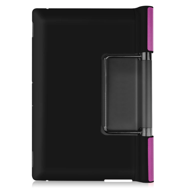 For Lenovo Yoga Pad Pro 13 inch YF K606F Custer Texture Horizontal Flip PU Leather Case with Holder(Purple) - Lenovo by buy2fix | Online Shopping UK | buy2fix