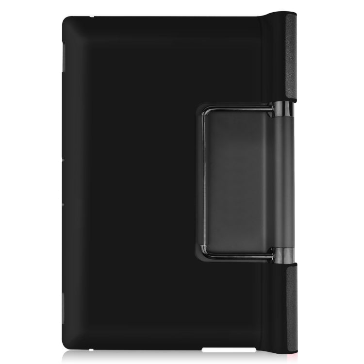 For Lenovo Yoga Pad Pro 13 inch YF K606F Custer Texture Horizontal Flip PU Leather Case with Holder(Black) - Lenovo by buy2fix | Online Shopping UK | buy2fix