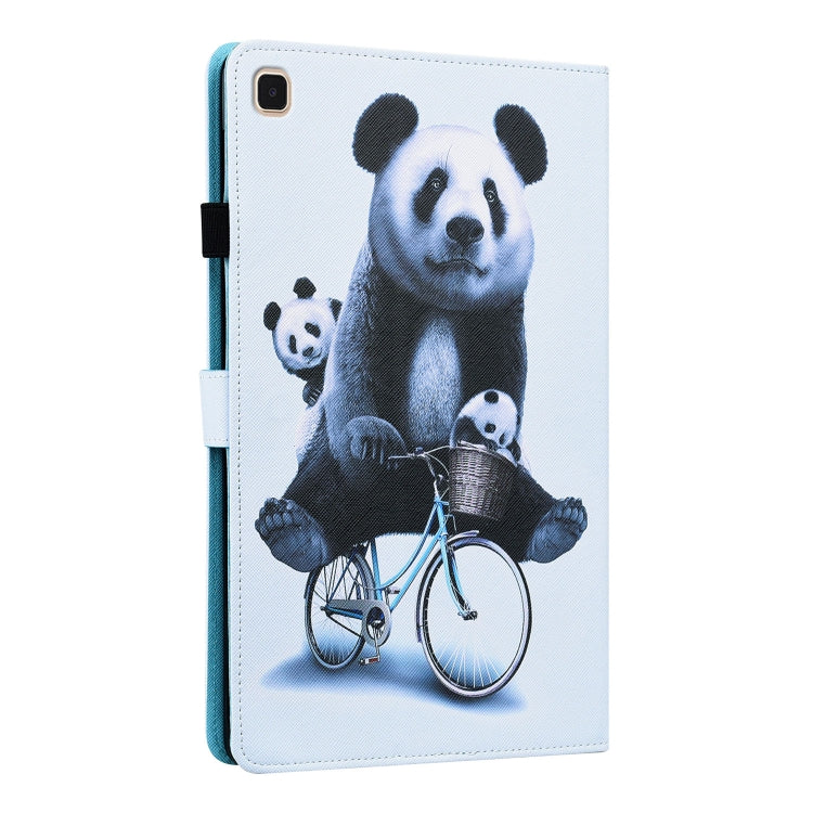 For Samsung Galaxy Tab A7 Lite 8.7 SM-T220 / SM-T225 Animal Pattern Horizontal Flip Leather Case with Holder & Card Slots & Photo Frame(Cycling Panda) - Tab A7 Lite T220 / T225 by buy2fix | Online Shopping UK | buy2fix