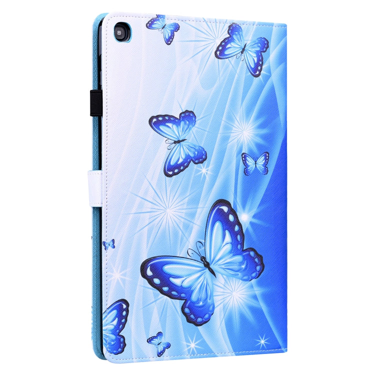 For Samsung Galaxy Tab A 8.0 2019 SM-T290 / SM-T295 Animal Pattern Horizontal Flip Leather Case with Holder & Card Slots & Photo Frame(Blue Butterfly) - Other Galaxy Tab PC by buy2fix | Online Shopping UK | buy2fix