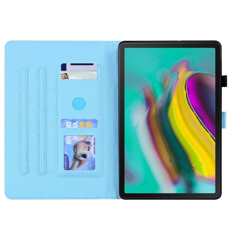 For Samsung Galaxy Tab S5e 10.5 SM-T720 / SM-T725 Animal Pattern Horizontal Flip Leather Case with Holder & Card Slots & Photo Frame(Bib Kitten) - Tab S5E 10.5 T720 / T725 by buy2fix | Online Shopping UK | buy2fix