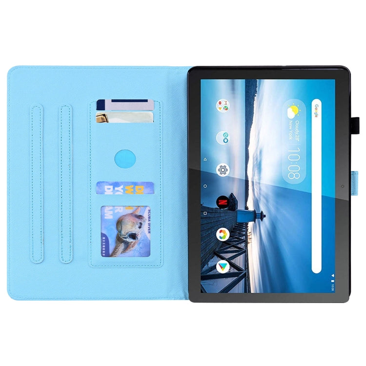 For Lenovo M10 FHD REL TB-X605FC / TB-X605LC Animal Pattern Horizontal Flip Leather Case with Holder & Card Slots & Photo Frame(Cat Brothers) by buy2fix