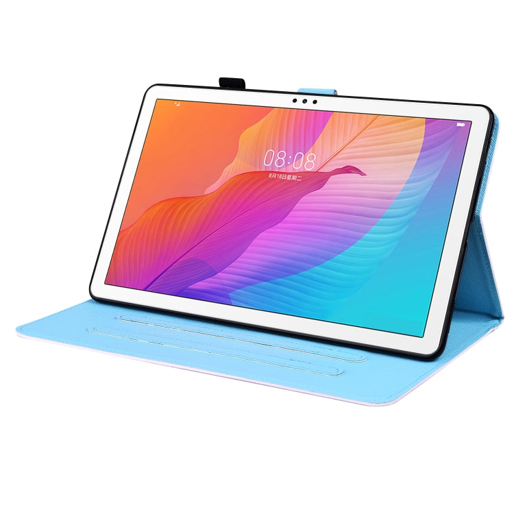 For Huawei MatePad T 10 / T 10s / Honor Enjoy 2 10.1 Animal Pattern Horizontal Flip Leather Case with Holder & Card Slots & Photo Frame(Cycling Panda) - Honor by buy2fix | Online Shopping UK | buy2fix