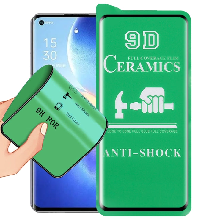 For OPPO Reno5 Pro 5G 9D Full Screen Full Glue Ceramic Film - OPPO Tempered Glass by buy2fix | Online Shopping UK | buy2fix