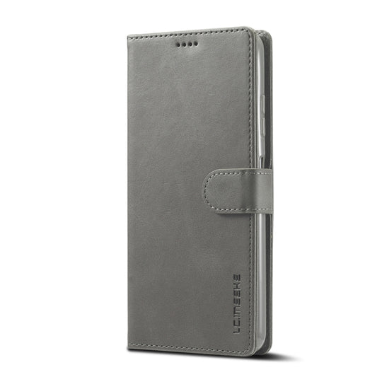 For Samsung Galaxy A22 5G LC.IMEEKE Calf Texture Horizontal Flip Leather Case with Holder & Card Slots & Wallet(Grey) by LC.IMEEKE
