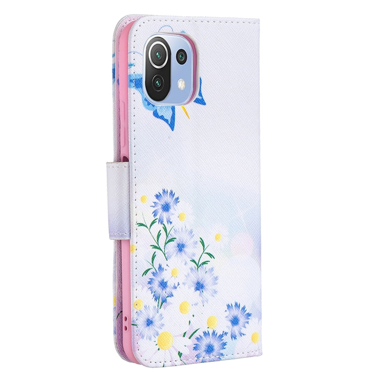 For Xiaomi Mi 11 Lite Colored Drawing Pattern Horizontal Flip Leather Case with Holder & Card Slots & Wallet(Butterfly Love) - Xiaomi Cases by buy2fix | Online Shopping UK | buy2fix