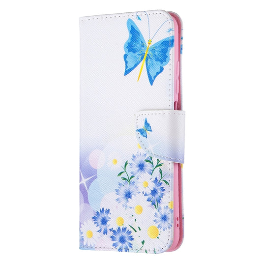 For Xiaomi Poco M3 Pro / Redmi Note 10 5G Colored Drawing Pattern Horizontal Flip Leather Case with Holder & Card Slots & Wallet(Butterfly Love) by buy2fix