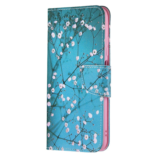 For Xiaomi Poco M3 Pro / Redmi Note 10 5G Colored Drawing Pattern Horizontal Flip Leather Case with Holder & Card Slots & Wallet(Plum Blossom) by buy2fix