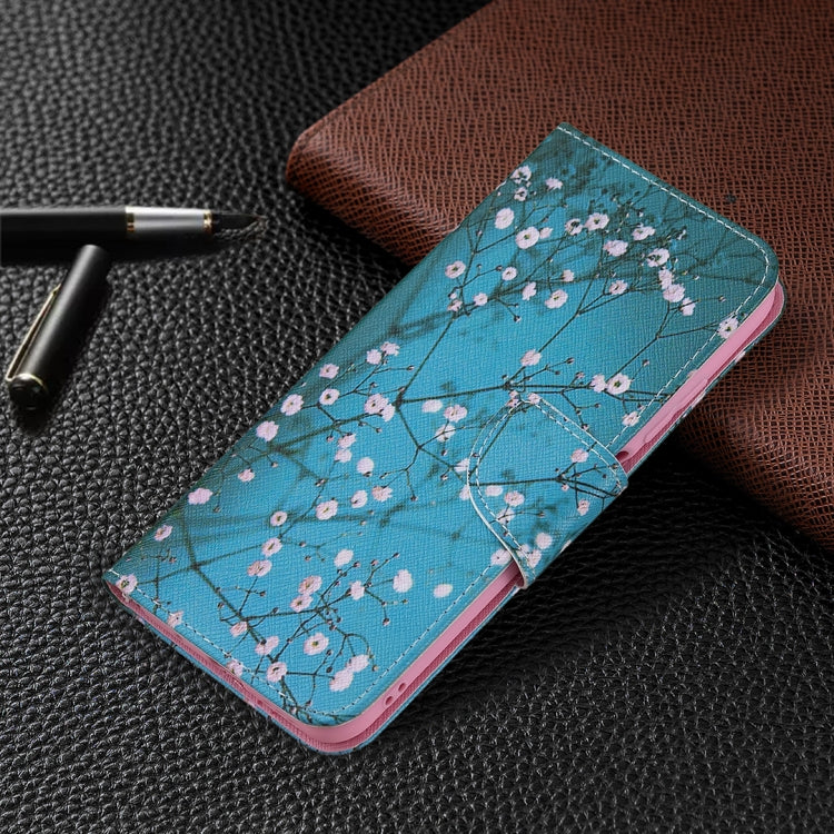 For Xiaomi Poco M3 Pro / Redmi Note 10 5G Colored Drawing Pattern Horizontal Flip Leather Case with Holder & Card Slots & Wallet(Plum Blossom) - Xiaomi Cases by buy2fix | Online Shopping UK | buy2fix