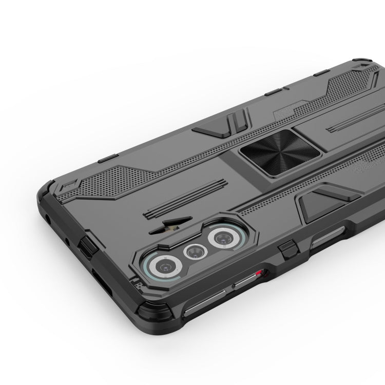 For Xiaomi Redmi K40 Gaming Supersonic PC + TPU Shock-proof Protective Case with Holder(Gray) - Xiaomi Cases by buy2fix | Online Shopping UK | buy2fix