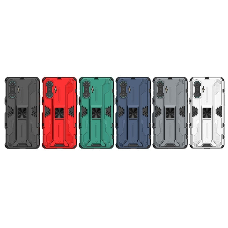 For Xiaomi Redmi K40 Gaming Supersonic PC + TPU Shock-proof Protective Case with Holder(Dark Blue) - Xiaomi Cases by buy2fix | Online Shopping UK | buy2fix