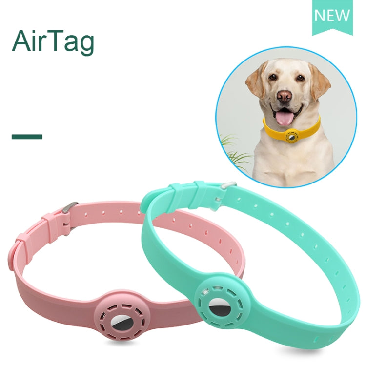 Pet Collar Anti-scratch Shockproof Silicone Protective Cover Case For AirTag(Mint Green) - Pet Series by buy2fix | Online Shopping UK | buy2fix