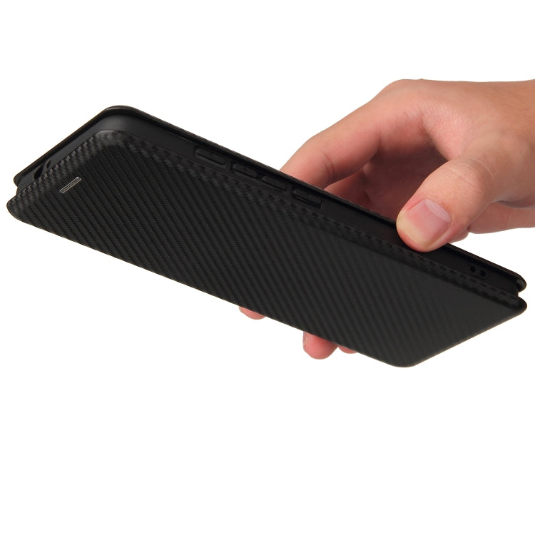 For Motorola Moto G60 / G40 Fusion Carbon Fiber Texture Horizontal Flip TPU + PC + PU Leather Case with Card Slot(Black) - Motorola Cases by buy2fix | Online Shopping UK | buy2fix