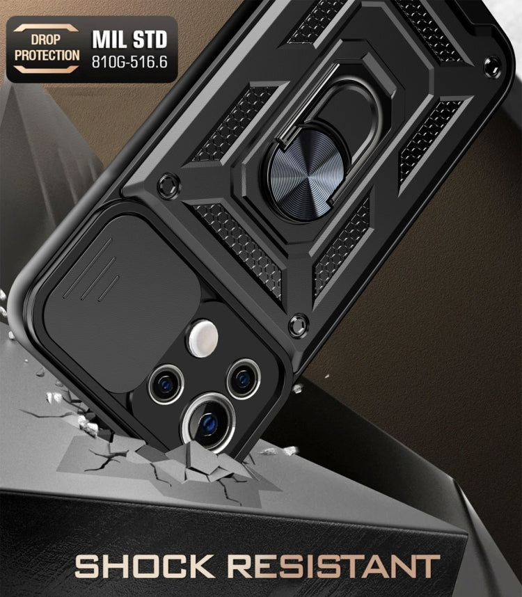 For Xiaomi Mi 11 Lite 5G/4G Sliding Camera Cover Design TPU+PC Protective Case(Black) - Xiaomi Cases by buy2fix | Online Shopping UK | buy2fix