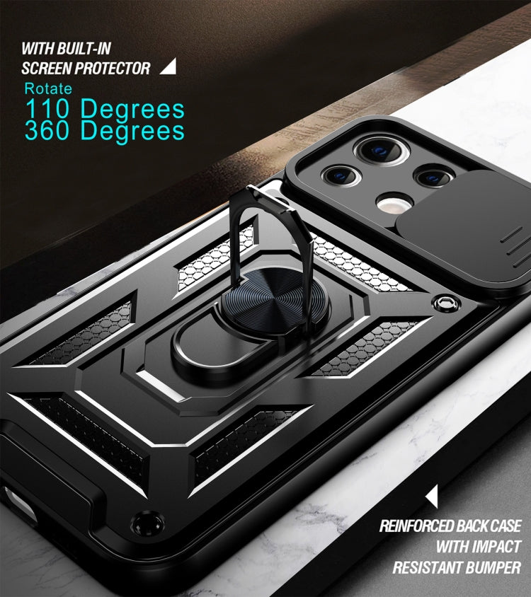 For Xiaomi Mi 11 Lite 5G/4G Sliding Camera Cover Design TPU+PC Protective Case(Black) - Xiaomi Cases by buy2fix | Online Shopping UK | buy2fix