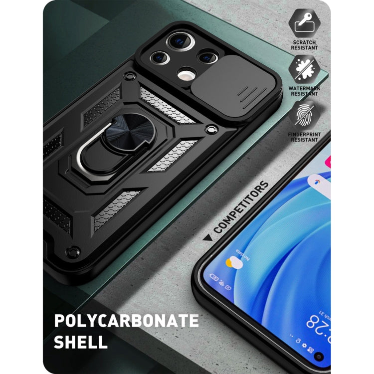 For Xiaomi Mi 11 Lite 5G/4G Sliding Camera Cover Design TPU+PC Protective Case(Black) - Xiaomi Cases by buy2fix | Online Shopping UK | buy2fix