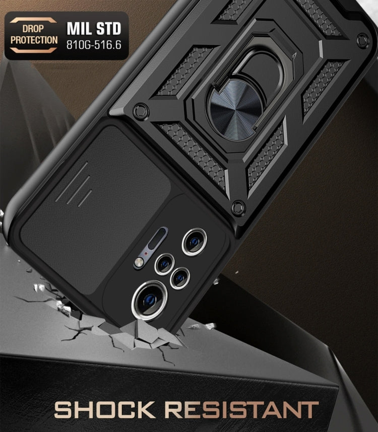 For Xiaomi Redmi Note 10 Pro Sliding Camera Cover Design TPU+PC Protective Case(Silver) - Xiaomi Cases by buy2fix | Online Shopping UK | buy2fix