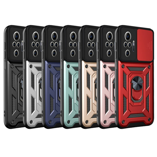 For Xiaomi Redmi Note 10 Pro Sliding Camera Cover Design TPU+PC Protective Case(Dark Green) by buy2fix