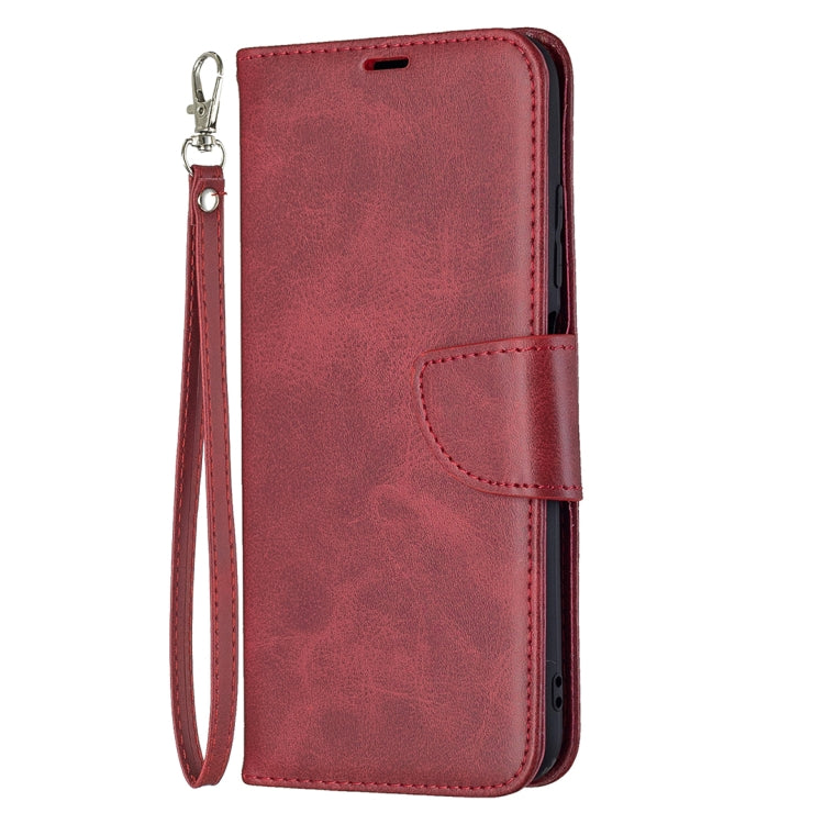 For Xiaomi Poco M3 Pro / Redmi Note 10 5G Retro Lambskin Texture Pure Color Horizontal Flip PU Leather Case with Holder & Card Slots & Wallet & Lanyard(Red) - Xiaomi Cases by buy2fix | Online Shopping UK | buy2fix