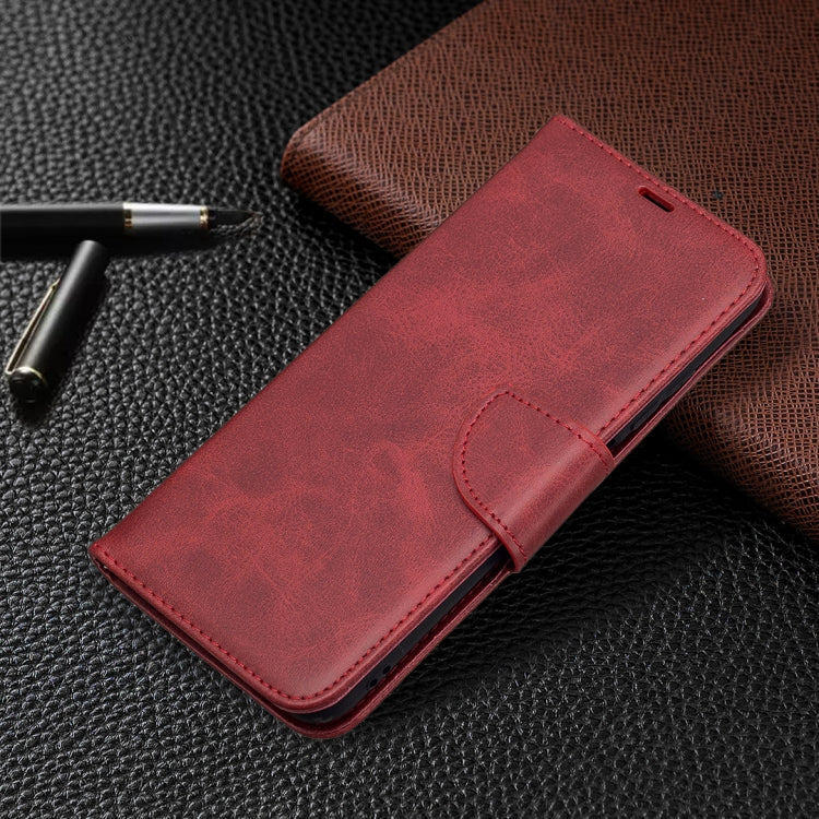 For Xiaomi Poco M3 Pro / Redmi Note 10 5G Retro Lambskin Texture Pure Color Horizontal Flip PU Leather Case with Holder & Card Slots & Wallet & Lanyard(Red) - Xiaomi Cases by buy2fix | Online Shopping UK | buy2fix