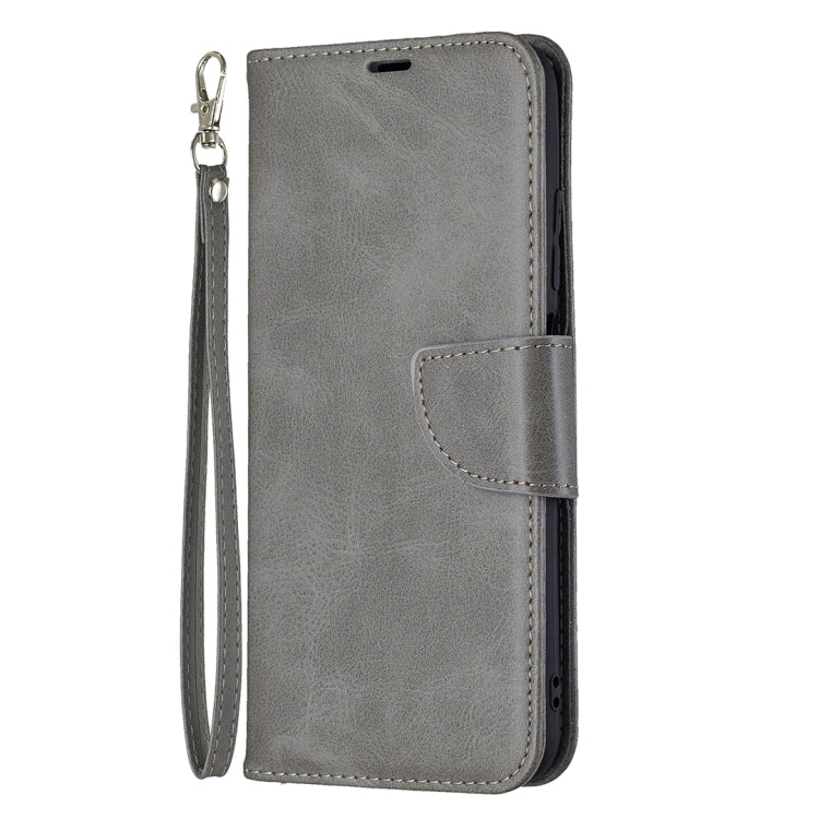 For Xiaomi Poco M3 Pro / Redmi Note 10 5G Retro Lambskin Texture Pure Color Horizontal Flip PU Leather Case with Holder & Card Slots & Wallet & Lanyard(Grey) - Xiaomi Cases by buy2fix | Online Shopping UK | buy2fix
