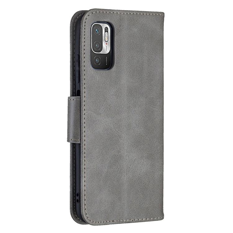 For Xiaomi Poco M3 Pro / Redmi Note 10 5G Retro Lambskin Texture Pure Color Horizontal Flip PU Leather Case with Holder & Card Slots & Wallet & Lanyard(Grey) - Xiaomi Cases by buy2fix | Online Shopping UK | buy2fix