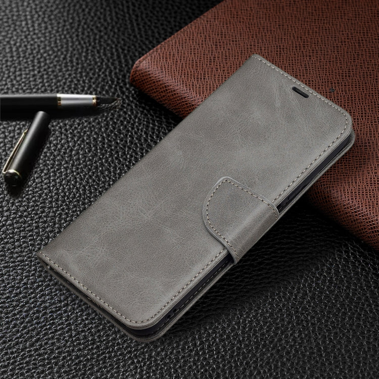 For Xiaomi Poco M3 Pro / Redmi Note 10 5G Retro Lambskin Texture Pure Color Horizontal Flip PU Leather Case with Holder & Card Slots & Wallet & Lanyard(Grey) - Xiaomi Cases by buy2fix | Online Shopping UK | buy2fix