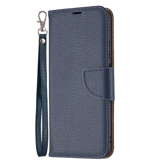 For Xiaomi Poco M3 Pro / Redmi Note 10 5G Litchi Texture Pure Color Horizontal Flip Leather Case with Holder & Card Slots & Wallet & Lanyard(Dark Blue) by buy2fix