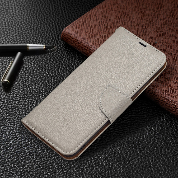 For Xiaomi Poco M3 Pro / Redmi Note 10 5G Litchi Texture Pure Color Horizontal Flip Leather Case with Holder & Card Slots & Wallet & Lanyard(Grey) - Xiaomi Cases by buy2fix | Online Shopping UK | buy2fix
